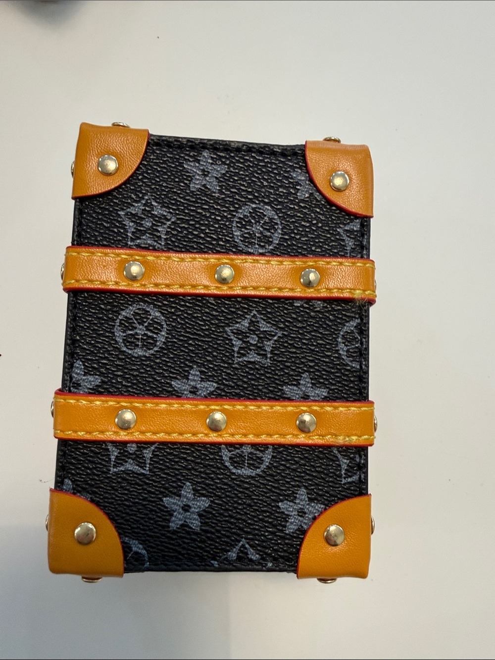 Brand New Designer Inspired Mini Suitcase - Denim & Black - Picture 6 of 8